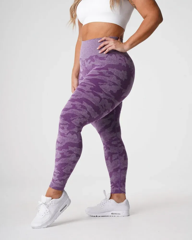 2024 casa de marca Leggins NVGTN Camo Seamless Mujer Moradas Leggins NVGTN Comercio